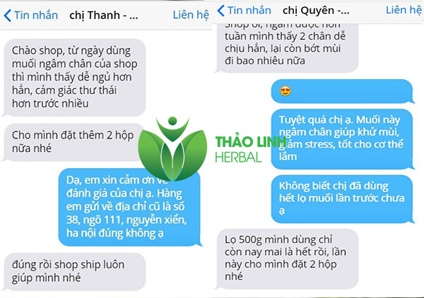 muối thảo dược ngâm chân thảo linh đánh giá