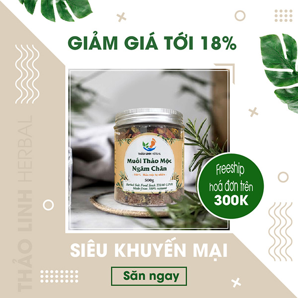 muối thảo mộc ngâm chân sale